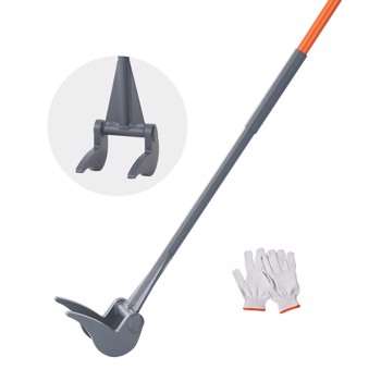 Enhanced Pallet Buster Fully Welded Deck Board Removal Tool 50\\'\\' Non-Slip Handle, All-Steel Deck Removal Tool One Piece Pallet Breaker Tool, Saves Time and Effort in Deck, Pallet Demolition