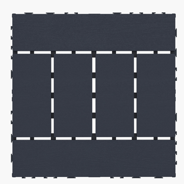 DIY friendly, easy to clean interlocking deck tiles, 11.8