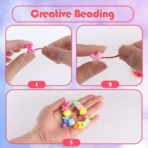 Children's Bracelet Making Kit, Beaded Rope DIY, Children's Hand Knitting Beading Games, Craft Rope Making Tools, Children's Game Activity Sets .Logistics is randomly sent by UPS/USPS/FEDEX.