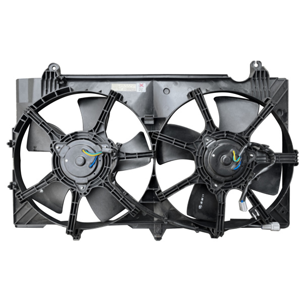 Front Dual Radiator Condenser Cooling Fan Assembly for Nissan 350Z Convertible Coupe 2-Door 3.5L V6 2007-2009 21481-EV02B