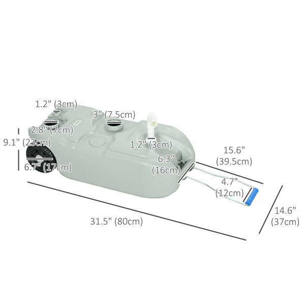 Portable RV Water Tank ( Amazon Shipping)（Prohibited by WalMart）
