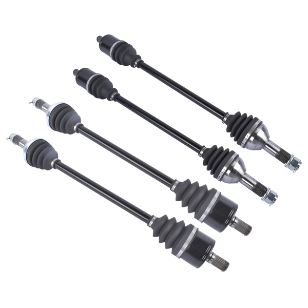 2 Front + 2 Rear CV Axle Shaft for Can-Am Defender MAX Traxter HD10 XMR XT DPS Black