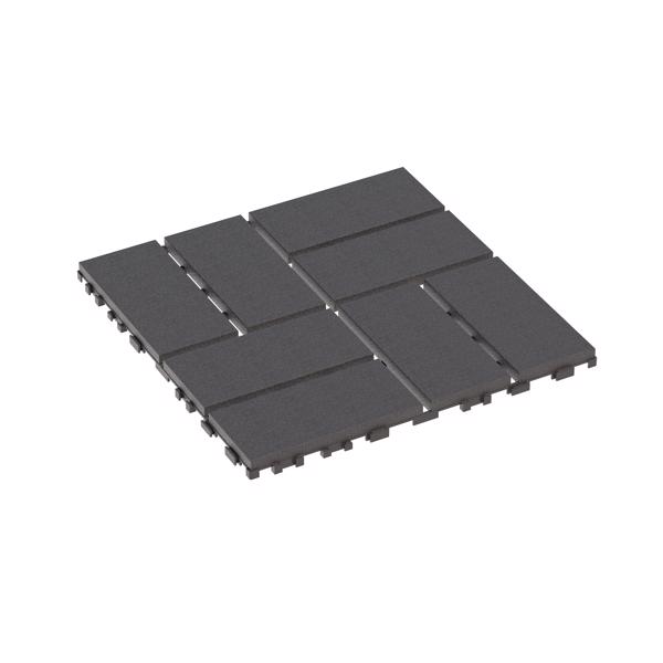 DIY friendly, easy to clean interlocking deck tiles, 11.8