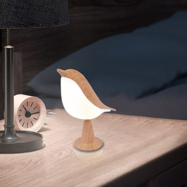Touch Bird LED Table Lamp Cordless Desk Light 3 Level Brightness 6W USB Charging