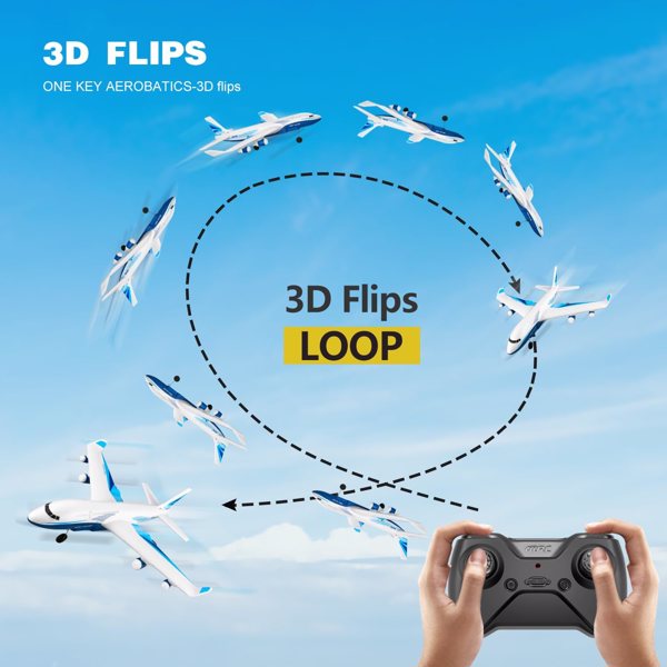 4DRC G2 RC Plane 4-Axis Fighter Jet 2.4Ghz 2 Channel RC Aircraft with LED 2 Batteries,Kids Gifts Toys.Logistics is randomly sent by UPS/USPS.