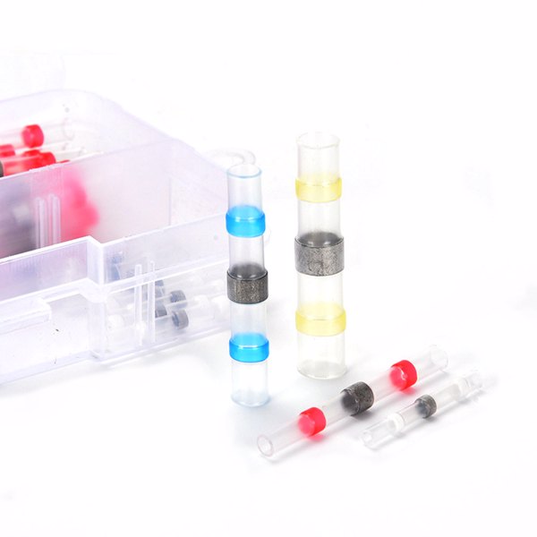 300pcs 热缩端子焊锡端子（白70蓝100红100黄30）-3