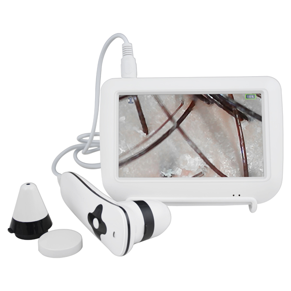 5 Inch LCD Screen Digital Skin Diagnosis system Hair analyzer analysis Portable Rechargeable