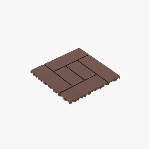 DIY friendly, easy to clean interlocking deck tiles, 11.8