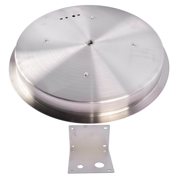 19-inch Recessed Fire Pit Pan Stainless Steel Fire Pit Burner Kit Round Indoor or Outdoor