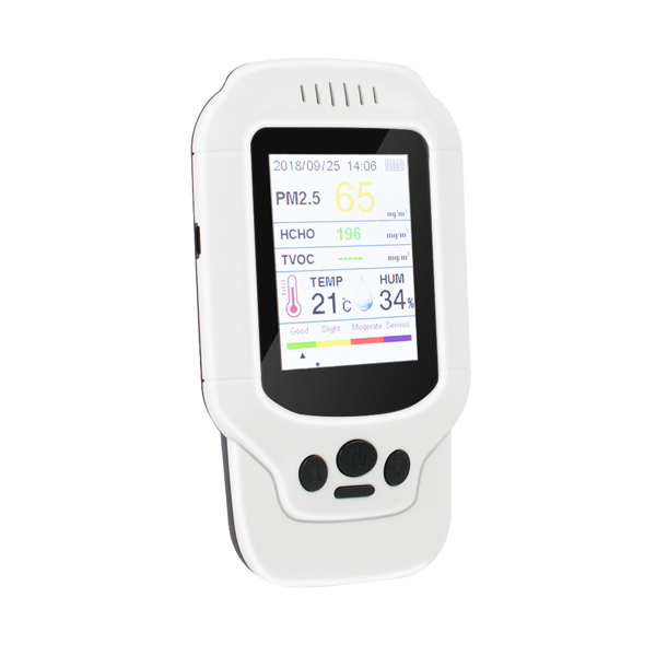 PM2.5/HCHO/TVOC Temperature Humidity Monitor Air Quality Analysis Tester Gas Detector Analyzer Measuring Tool Smog Meter
