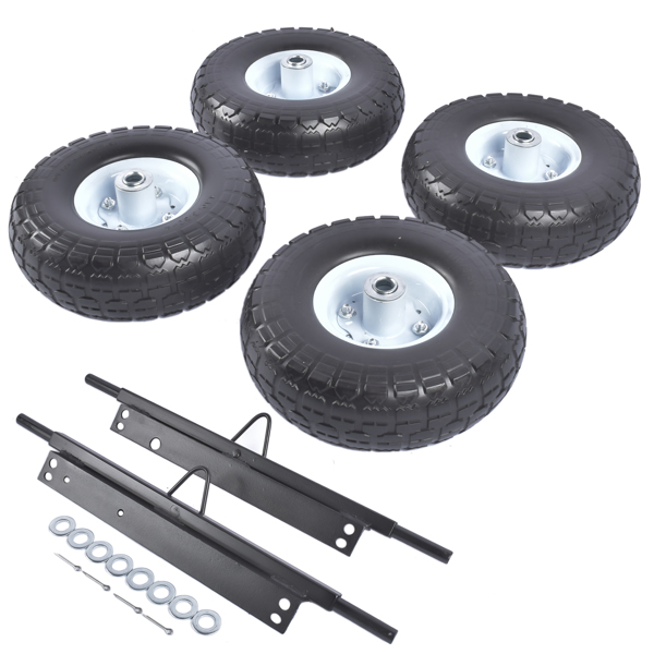 All Terrain Solid Never Flat Tires Wheel Kit for Honda Generator EU3000is 06423-ZS9-020AH