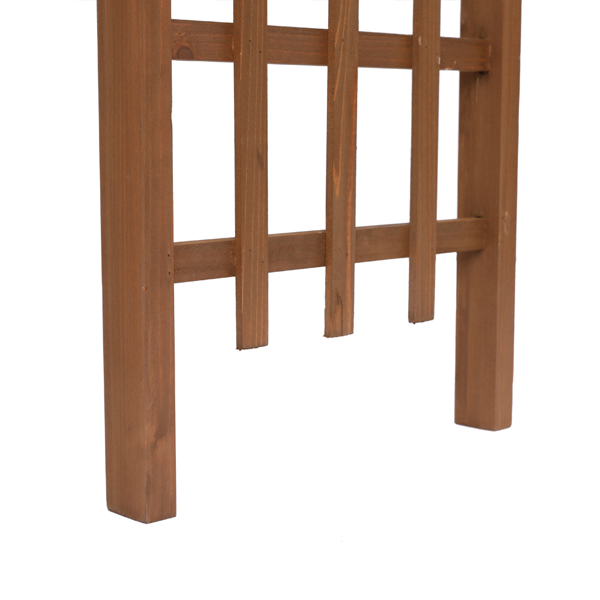 Beautiful And Practical Garden Arch Dark Brown