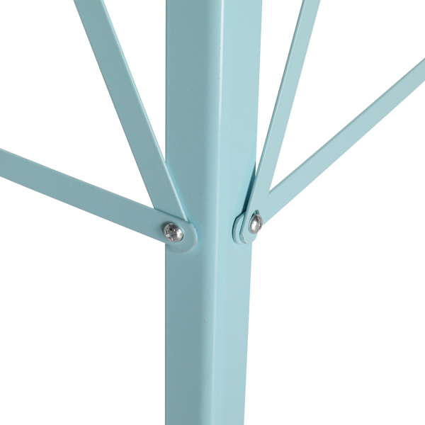 8FT Weather Resistant Yard Garden Windmill Blue