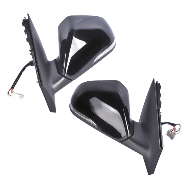 2Pcs Front Mirrors Left & Right w/ Signal Light Blind Spot Non-Heated for Hyundai Sonata 2018-2019