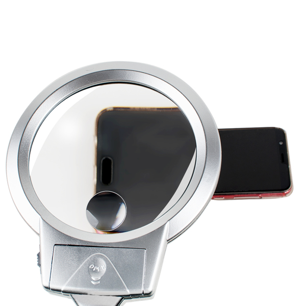 Clip Lighted Table Top Desk Magnifier Lamp LED Light Magnifying Glass With Clamp