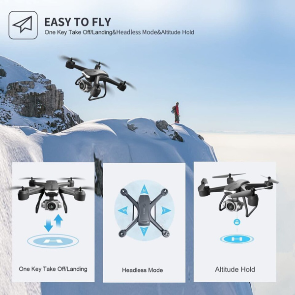 4DRC V14 Professional Drone 6K HD Dual Camera Wifi FPV Portable RC Quadcopter 2 BATTERY,Drones suitable for adults/beginners.Logistics is randomly sent by UPS/USPS/.