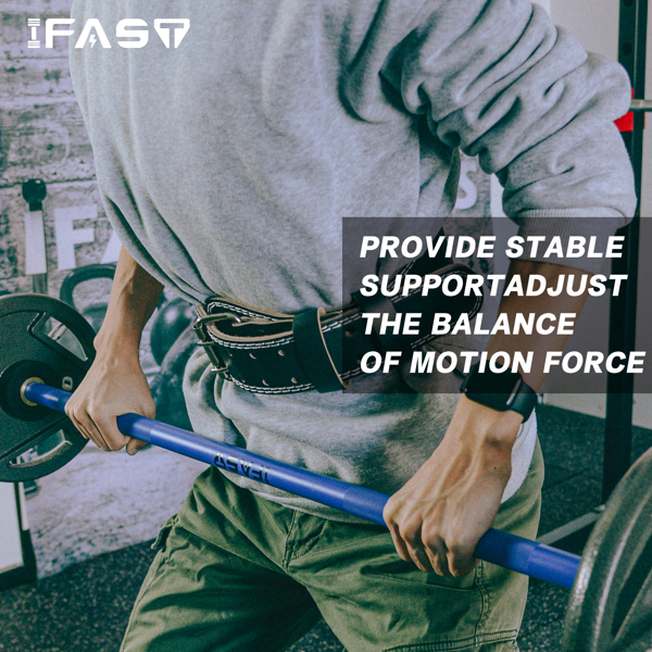 XL码举重腰带、带4英寸衬垫腰部支撑带的皮革举重带，适用于举重举重、交叉训练、深蹲练习-6