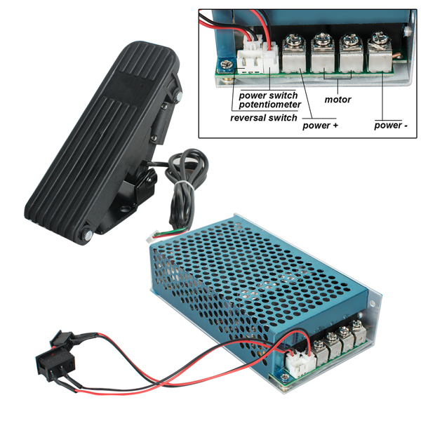 10-50V 100A 5000W Reversible DC Motor Speed Controller PWM Control Soft Start