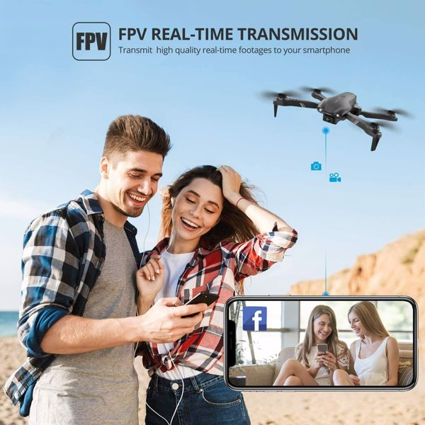4DRC V13 RC Drone 6K HD Dual Camera WiFi FPV Foldable Quadcopter Camera Drone ,2 Battery.Logistics is randomly sent by UPS/USPS/FEDEX