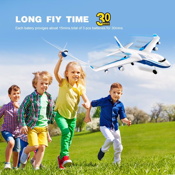 4DRC G2 RC Plane 4-Axis Fighter Jet 2.4Ghz 2 Channel RC Aircraft with LED 2 Batteries,Kids Gifts Toys.Logistics is randomly sent by UPS/USPS.