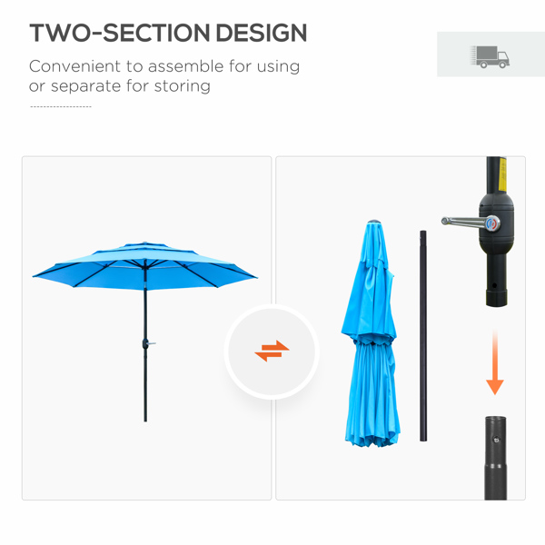 Outdoor beach umbrella/Sun Umbrella  Prohibited by WalMart）