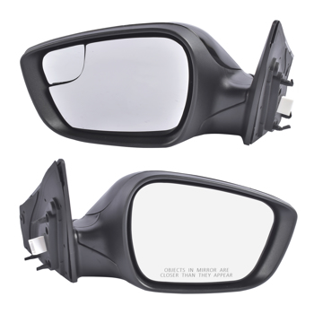 2Pcs Power Mirrors Heated Left + Right for Hyundai Elantra 1.8L 2.0L 2014-2016 876103X680 876203X680