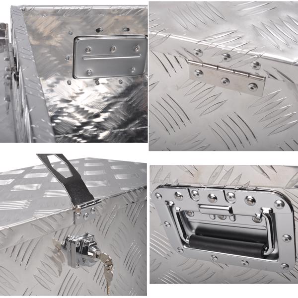 工具箱 30”Silver Aluminum Tool Storage Box for Pickup Truck Bed + Lock MT018012（Amazon & Temu Ban Sale）(No support for returns without reason)