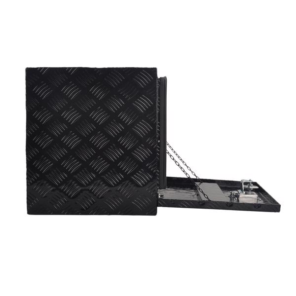 24''Black Aluminum Tool Storage Box for Pickup Truck Bed + Lock MT018006（Amazon & Temu Ban Sale）(No support for returns without reason)