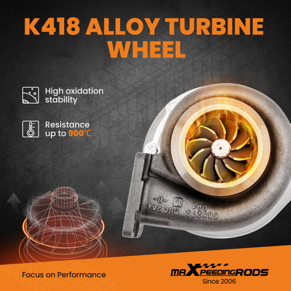 涡轮增压器 S300SX3-S366 A/R .91 T4 320-800HP 双涡管 177275-7