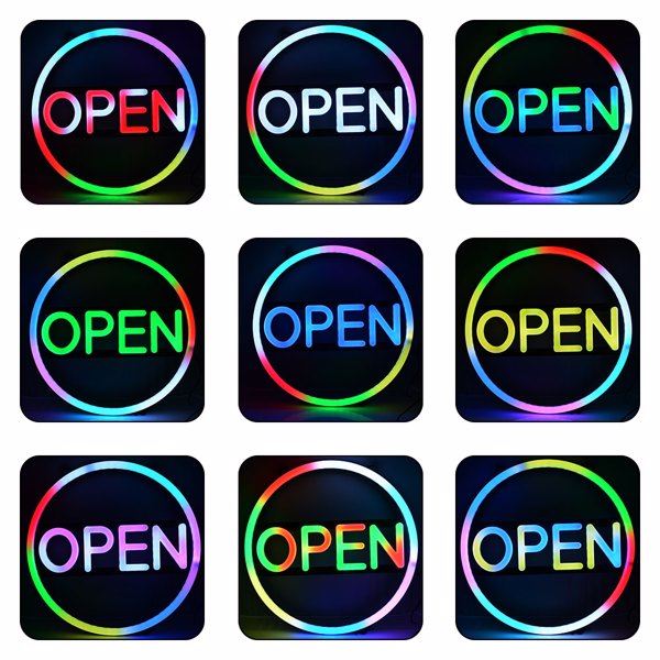 16 inch Large Open LED Neon Sign Bright for Business