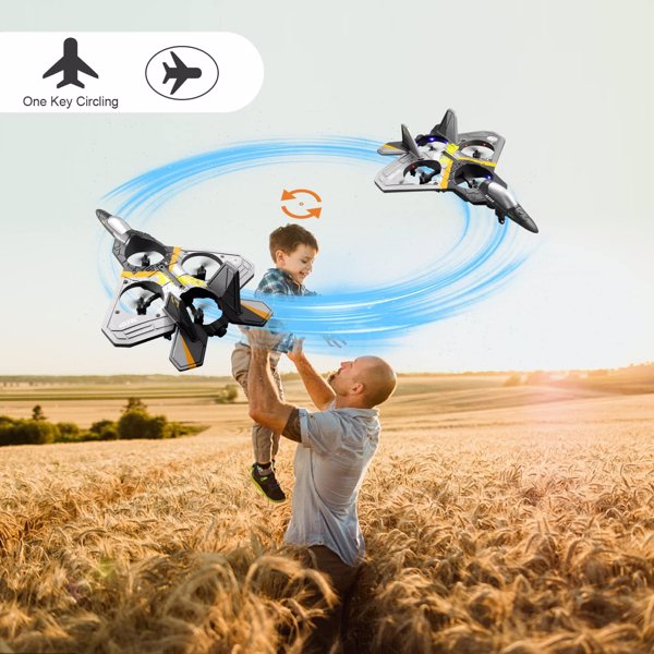 4DRC V17 Remote Control Plane 2.4Ghz Foam RC Airplanes Helicopter Quadcopter,Spinning Drone with Cool Light,Gifts for Kids Adults.Logistics is randomly sent by UPS/USPS/FEDEX/Amazon Logistics.