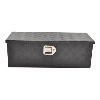 Black Aluminum Tool Storage Box for Pickup Truck Bed + Lock MT018003（Amazon & Temu Ban Sale）(No support for returns without reason)