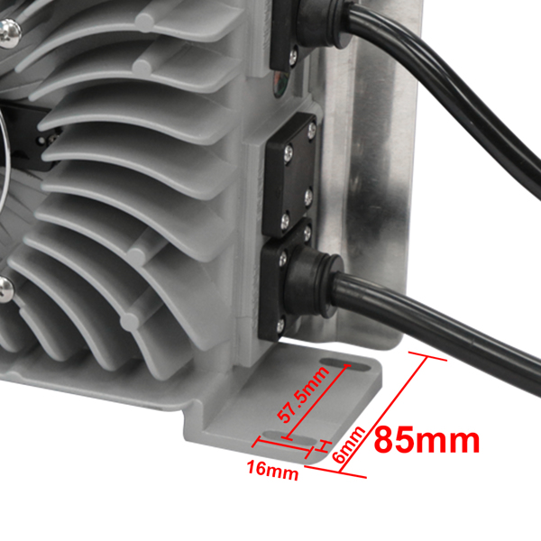 1200W防水 48V 20A 120V 美规插头+鳄鱼夹 锂电池充电器-7