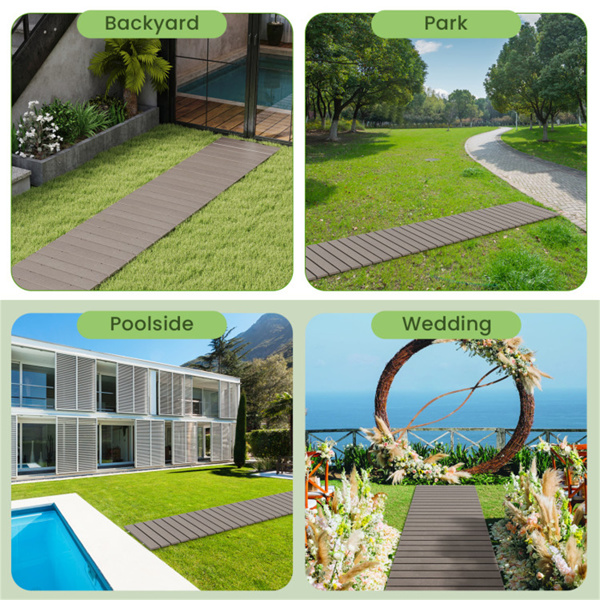 8 Ft  gray outdoor garden walkway 95