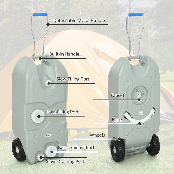 Portable RV Water Tank ( Amazon Shipping)（Prohibited by WalMart）