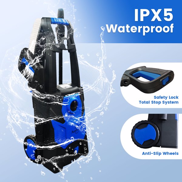 Electric Pressure Washer, Electric Power Washer with Rotatable Nozzles, 3200 PSI Max 2.2 GPM High Pressure Cleaning Machine with Foam Cannon, Power Washer for Car, Floor, Yard（FBA delivery)