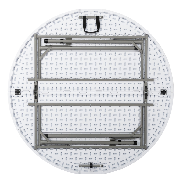 【Replace 94515737】48inch Round Folding Table Outdoor Folding Utility Table White