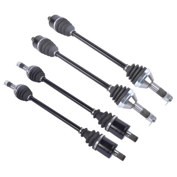 2 Front + 2 Rear CV Axle Shaft for Can-Am Defender MAX Traxter HD10 XMR XT DPS Black