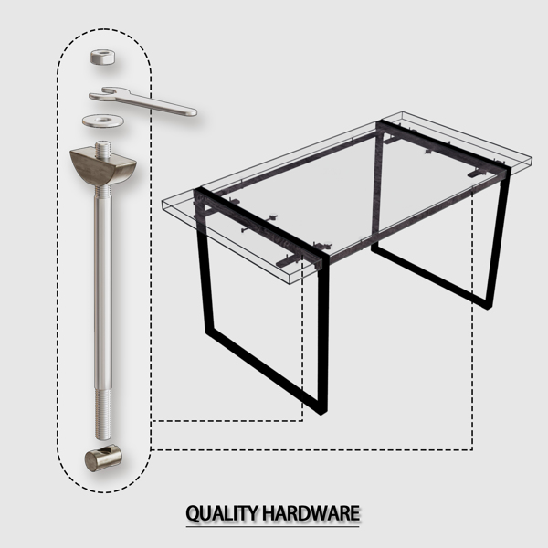 59英寸MDF黑色木制餐桌和现代餐椅4件套，中世纪木制厨房餐桌套，矩形金属底座，餐桌和绒面椅-12