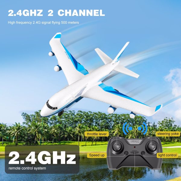 4DRC G2 RC Plane 4-Axis Fighter Jet 2.4Ghz 2 Channel RC Aircraft with LED 2 Batteries,Kids Gifts Toys.Logistics is randomly sent by UPS/USPS.