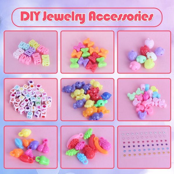 Children's Bracelet Making Kit, Beaded Rope DIY, Children's Hand Knitting Beading Games, Craft Rope Making Tools, Children's Game Activity Sets .Logistics is randomly sent by UPS/USPS/FEDEX.