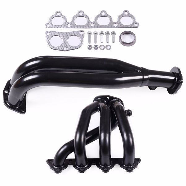 排气管 Fit For  1990-2000 Honda Civic 93-97 Honda Civic Del Sol Cadillac Chevrolet Corvette 1.6L Exhaust Header & O2 Bung/Gasket（禁售亚马逊 & TEMU）(不支持无理由退货)-2