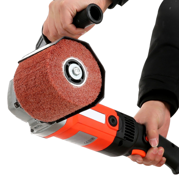110V Burnishing Polishing Machine Polisher Handheld Sander with 2 Polishing Wheels