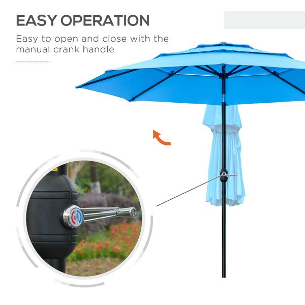 Outdoor beach umbrella/Sun Umbrella  Prohibited by WalMart）