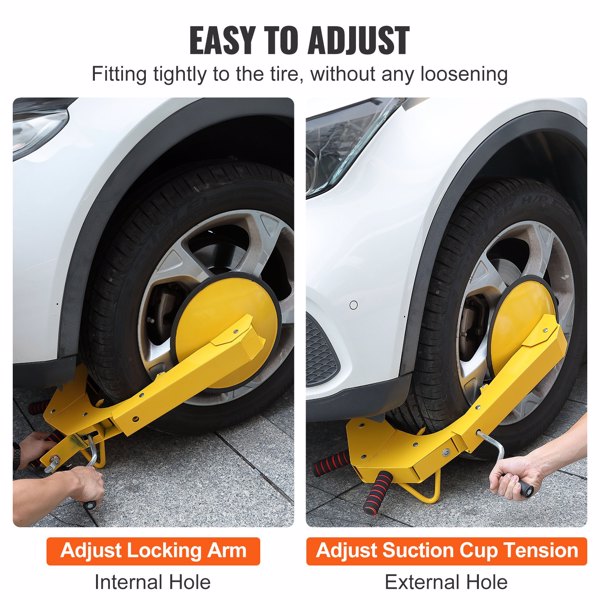 2 - Pack Heavy - Duty Adjustable Steel Wheel Lock Clamps for Trailers, Trucks, Cars, SUVs, and RV Trailers - Powerful Anti - Theft Tire Locks for Enhanced Vehicle Security, Essential for Parking Lots 