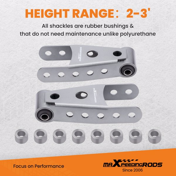 适用于雪佛兰Silverado Sierra 1500 88-18的后2“-3”下降卸扣降低套件-2