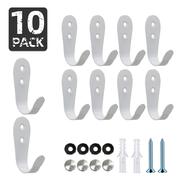 Stainless steel U-shaped hanging hooks for bathroom, bags, living room and kitchen storage, multi-functional hooks