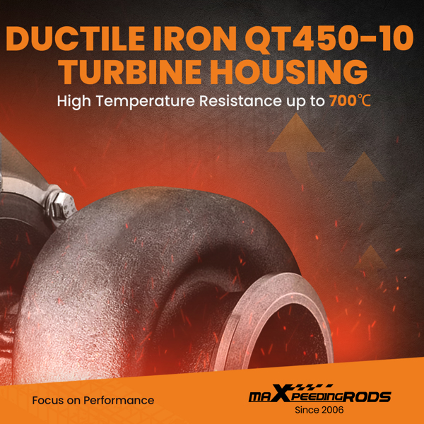 涡轮增压器 S300SX3-S366 A/R .91 T4 320-800HP 双涡管 177275-8