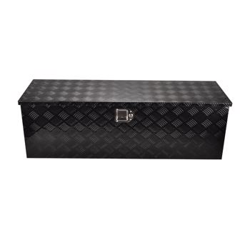 48\\"Black Aluminum Tool Storage Box for Pickup Truck Bed + Lock MT018005（Amazon & Temu Ban Sale）(No support for returns without reason)