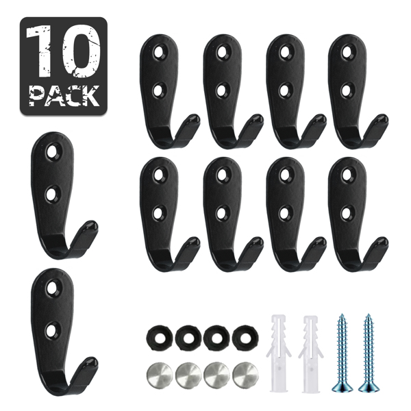 Stainless steel U-shaped hanging hooks for bathroom, bags, living room and kitchen storage, multi-functional hooks
